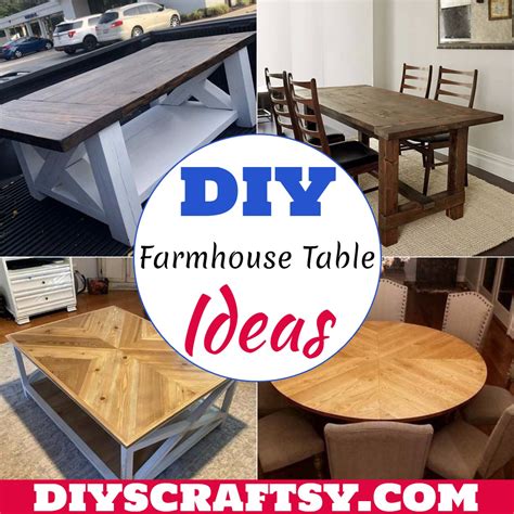28 Best And Easy DIY Farmhouse Table Plans - DIYsCraftsy