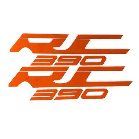 Orange Reflective Motorcycle Flat Plain Bike Decal Sticker for KTM ...