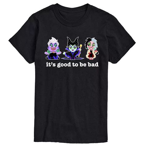Disney Villains Men's Good To Be Bad Graphic Tee