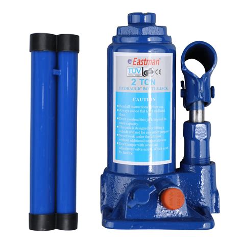 Eastman Hydraulic Bottle Jack with 10 Ton Lifting Capacity, Universal ...