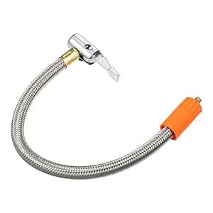 X AUTOHAUX 1 Pcs 11.8" Flexible Tire Inflator Hose Adapter M6 Thread ...