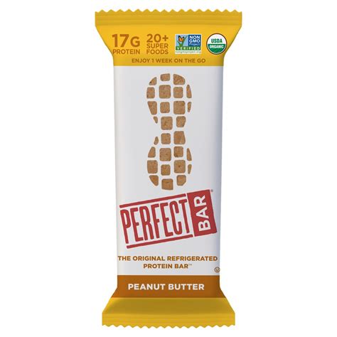 Perfect Bar Peanut Butter the Original Refrigerated Protein Bar, 2.5 oz ...