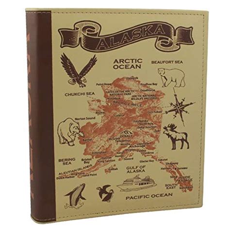 Embossed Vintage Map Alaska Photo Album Holds 96 4x6 Photo Safe ...