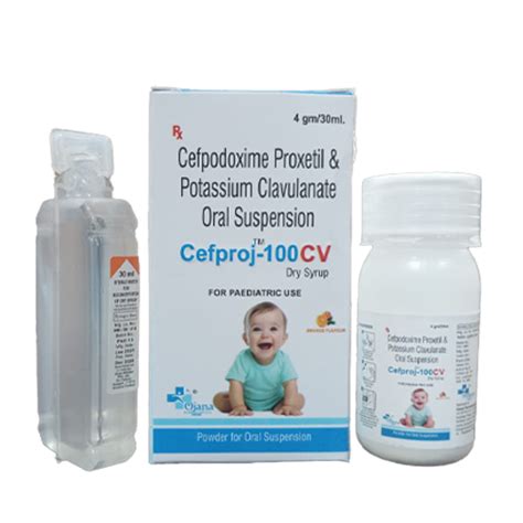 Cefproj 100 CV - Cefpodoxime Proxetil & Potassium Clavulanate Oral ...