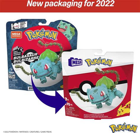 Buy MEGA Pokemon Bulbasaur Construction Set, Building Toys for Kids ...