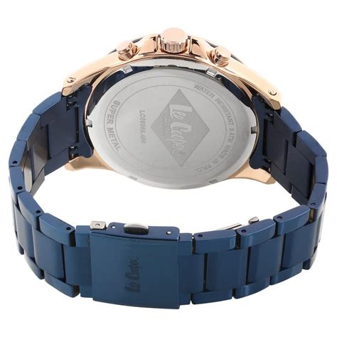 Buy Online Lee Cooper Blue Dial Chronograph Watch for Men - nclc6366490 ...