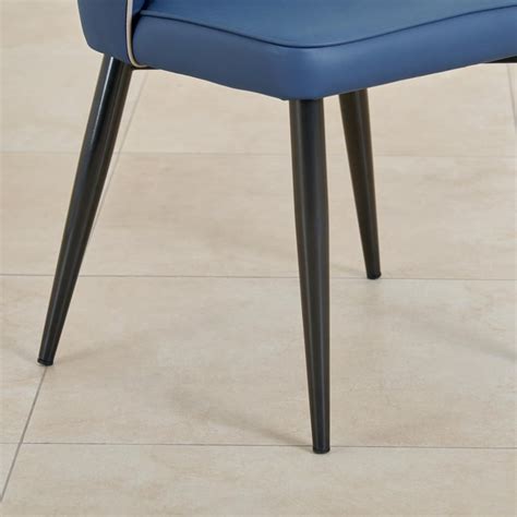 Buy Marcello Set of 2 Faux Leather Dining Chairs - Blue from Home ...