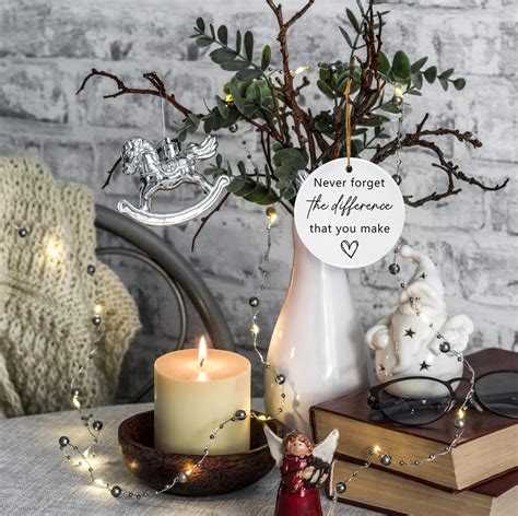 PNTKION Letrero redondo de cerámica con texto en inglés Never Forget ...