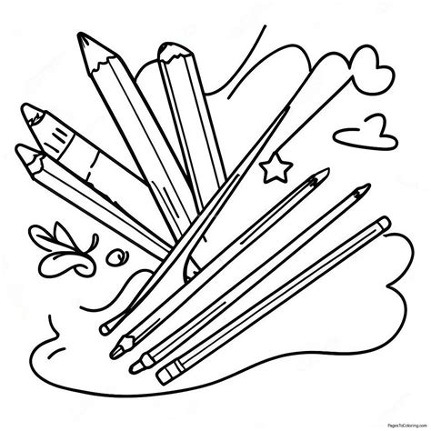 Pencil Coloring Page For Kids (30403-24501)