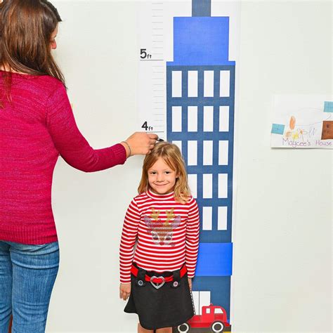 Buy Firetruck Growth Chart for Kids - Growth Chart Decal - Height Chart ...