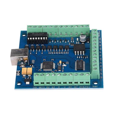 MACH3 Motion Card 4 Axis USB CNC Motion Controller Card Breakout Board ...