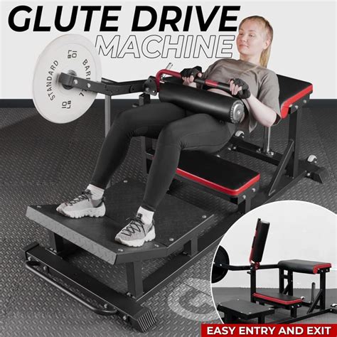 GMWD Hip Thrust Machine, Plate-Loaded Glute Bridge Machine...