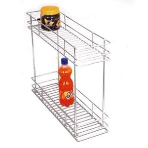 Omic Stainless Steel Fruits & Vegetable Trolley/Basket for Kitchen ...