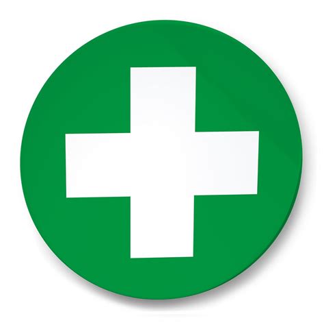 First Aid Sign Sticker (90 mm) : Amazon.in: Office Products