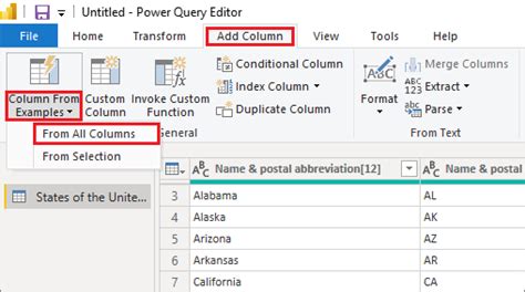 Image result for Add Column in Power Bi Query