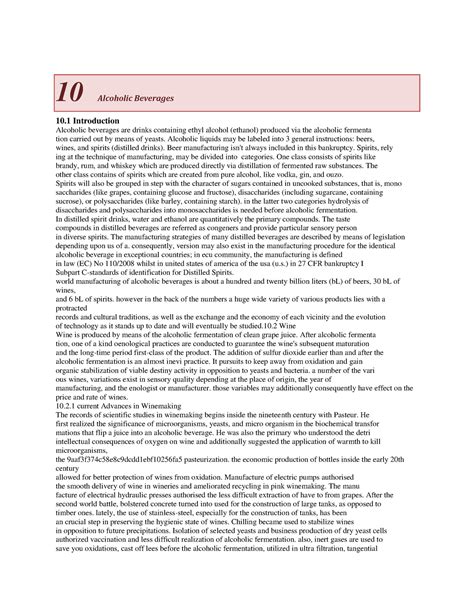 10 Alcoholic Beverages - 10 Alcoholic Beverages 10 Introduction ...