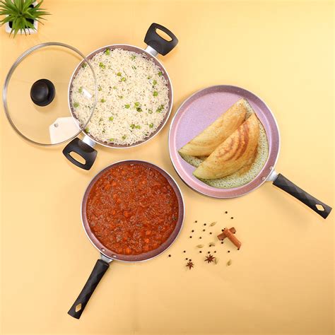 Valencia Cookware Set - Purple | Non-Stick Cookware Online India ...