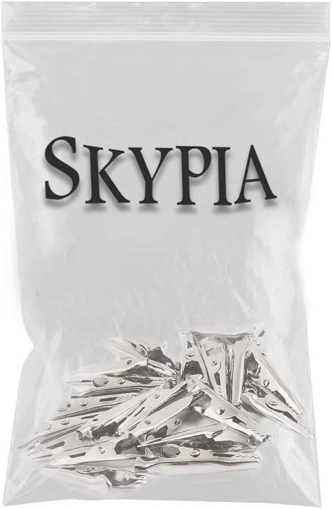 Buy SKYPIA 20 Pcs Silver Tone Metal Alligator Steel Screw Test Spring ...