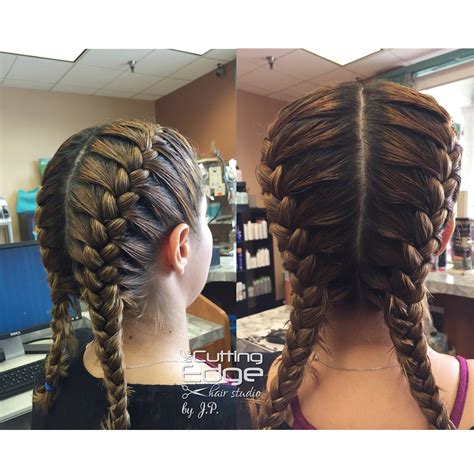 Double French braid by JP