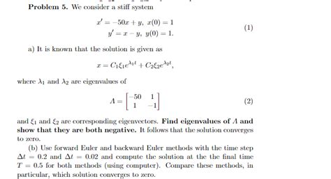 Image result for Examples of Stiff Math Problem