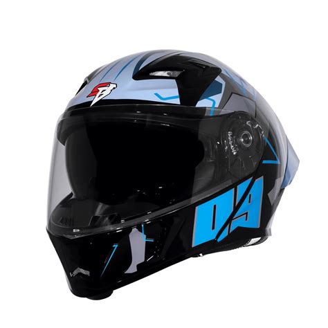 Steelbird Sba 20 09 Matt Black Mettalic Blue Flip Up Helmet – Sparkly ...