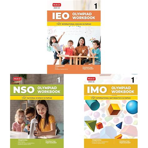 Buy SOF IMO-NSO-IEO Olympiad Workbook For Class 1 (Set of 3 Books ...