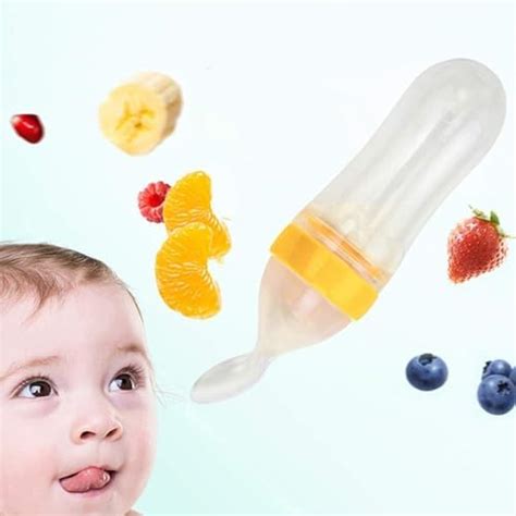 Buy Safe-O-Kid® BPA-Free Silicone Squeezy Food Feeder Spoon – Non-Toxic ...