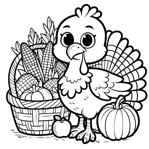 51+ Acción de gracias para colorear: un otoño gourmet