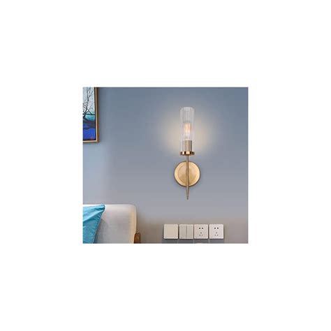 ZHYH Light Golden Metal Glass Wall Lamp Foyer Hotel | Ubuy India