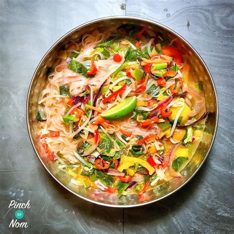 Lemongrass & Ginger Rice Noodle Soup - Pinch Of Nom