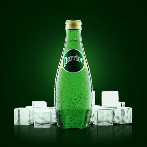 3D PRODUCT VISUALIZATION | PERRIER WATER BOTTLE | :: Behance