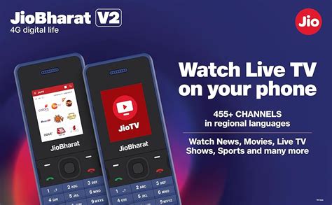 JioBharat V2 4G Phone with JioTV, JioHotstar, JioSoundPay, JioSaavn ...