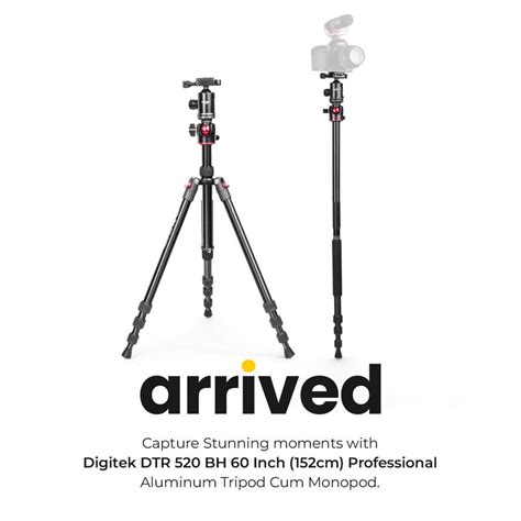 Buy Digitek DTR 520 BH Professional Tripod Cum Monopod - Camera ...