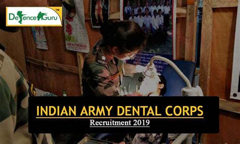 Indian Army Dental Corps Recruitment 2019