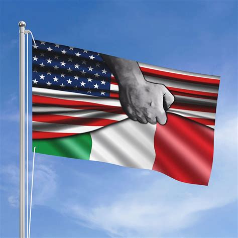 American Borders And Italian Flag American And Italian Flag Etsy