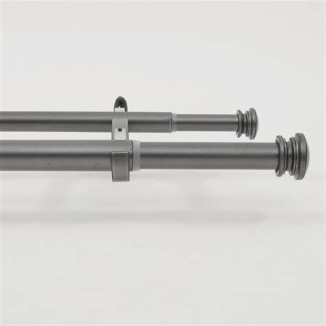 Buy DECO WINDOW Charcoal Solid Iron Double Curtain Rod from Deco Window ...