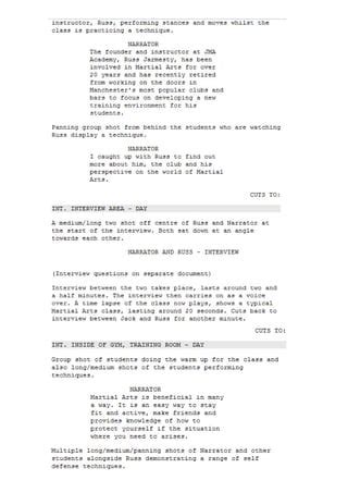 Image result for Script Document Format