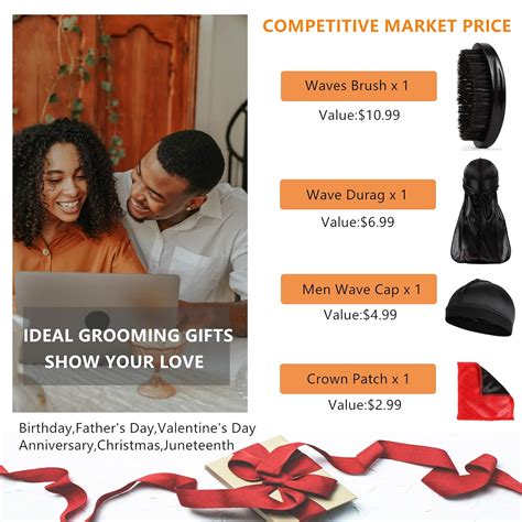 Buy 360 Wave Brush for Men 360 and Silky Durags Set for Men,Medium Hard ...
