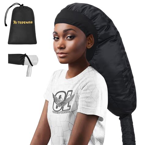 TEPENAR Bonnet Hair Dryer Attachment: Upgraded Extra Large Hooded Hair ...
