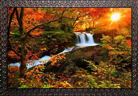 PARI ARTS Beautiful Wall Painting Vastu Sunrise Waterfall | Special ...