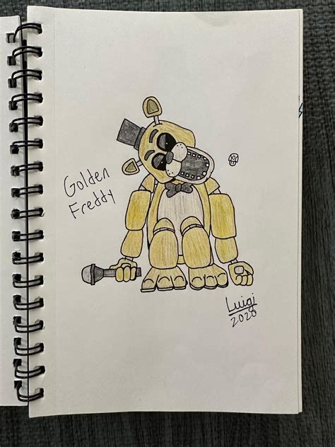 Golden Freddy fanart by Luigi33330 on DeviantArt