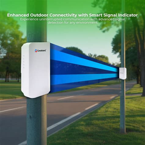 Consistent Wireless Bridge 2.4GHz, 1Km Range Long Range Outdoor CPE fo ...