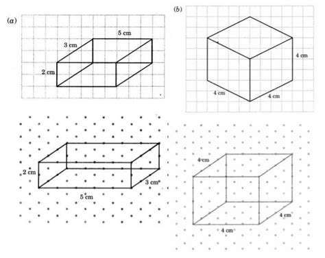 draw: 1) an oblique sketch and an isometric sketch of a cube of side 3 ...