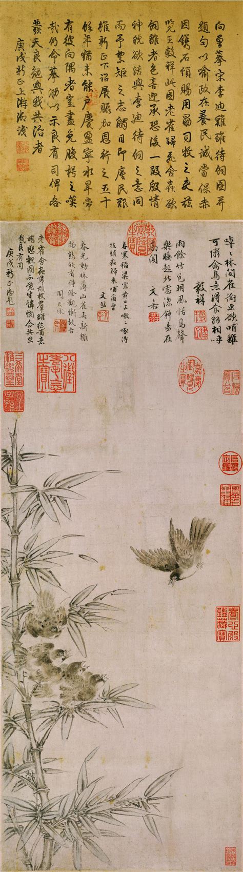 15-明-王榖祥-春雏得饲图国画超高清大图原图扫描真迹全图书画图片下载