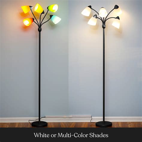 Tall Floor Lamps Adjustable Multiple Heads