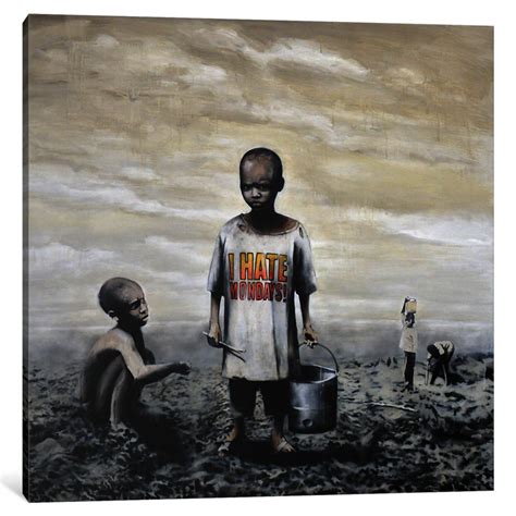 iCanvasART 1-Piece I Hate Mondays Canvas Print by Banksy, 0.75 x 18 x ...