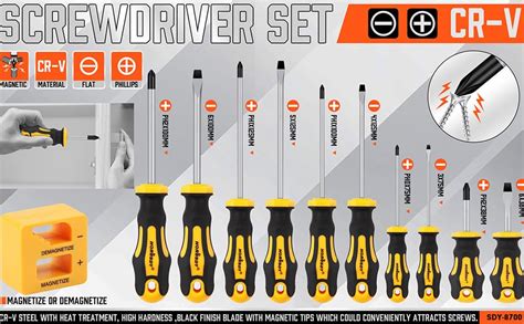 HORUSDY 11-Pieces Magnetic Screwdriver Set : Amazon.in: Home Improvement