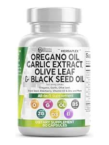 Oregano Oil with Black Seed Garlic Olive Leaf Extract - of Oregano ...