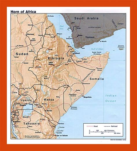 Political map of Horn of Africa - 1992 | Maps of Horn of Africa | Maps ...
