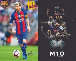 Lionel Messi Poster For Room & Office (Pack Of 2) Photographic Paper ...